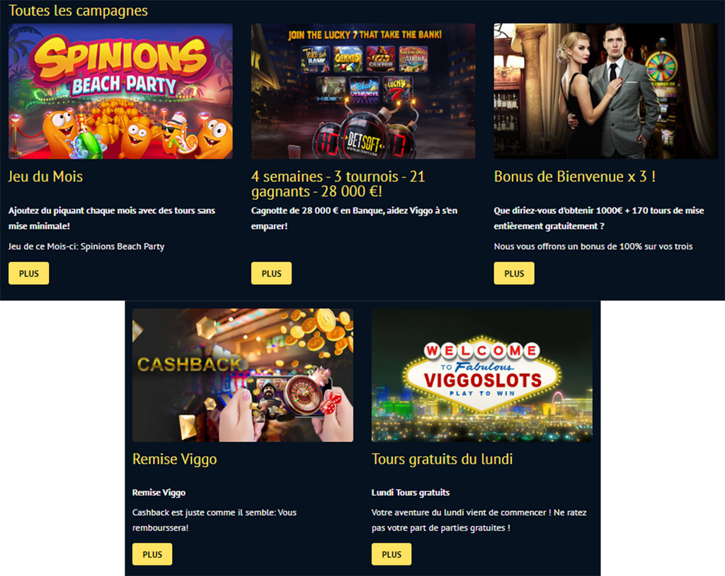 Programme d'avantages du casino ViggoSlots