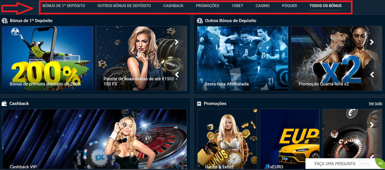 1xBet Perk information