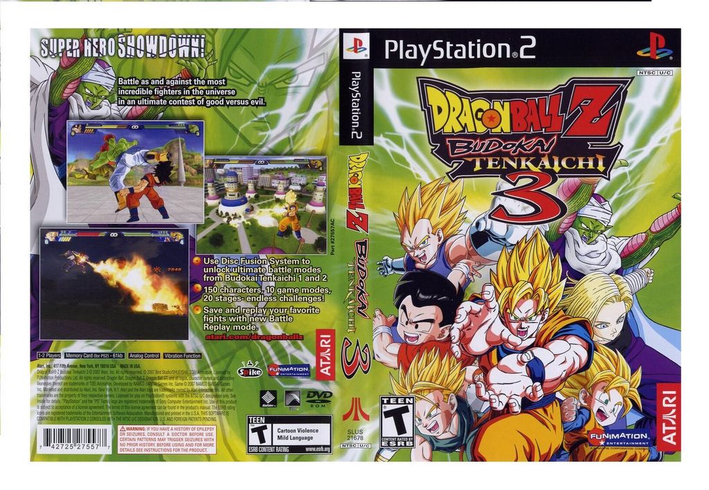 Dragon Sphere Z - Budokai Tenkaichi 3 ROM Download for PS2