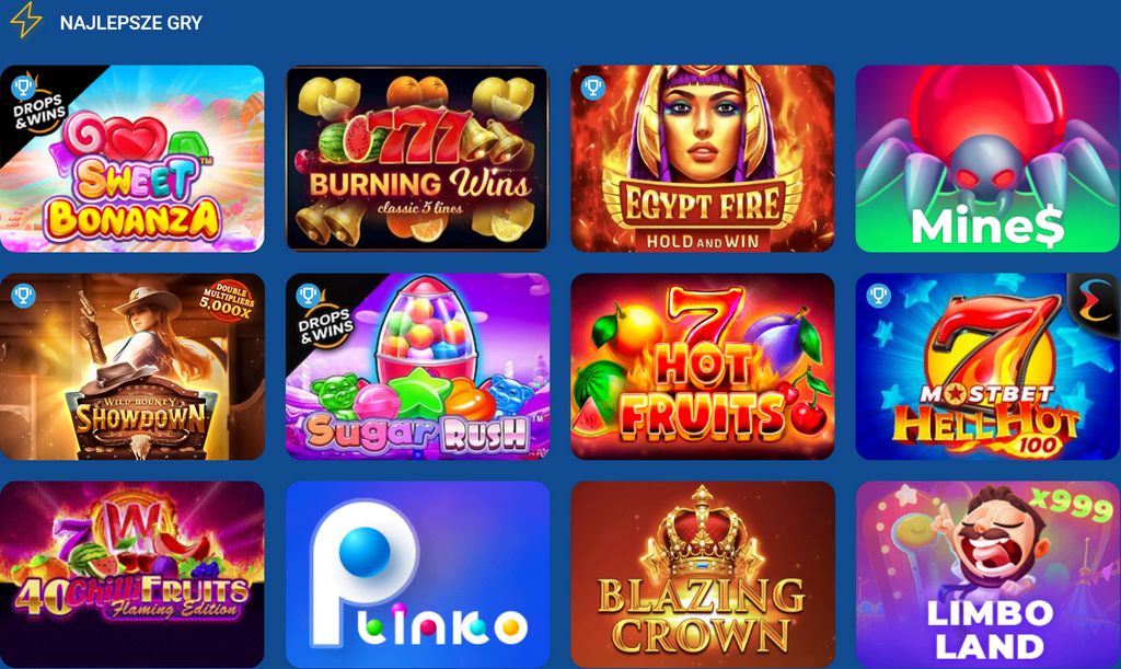 Типы бонусных предложений на Mostbet